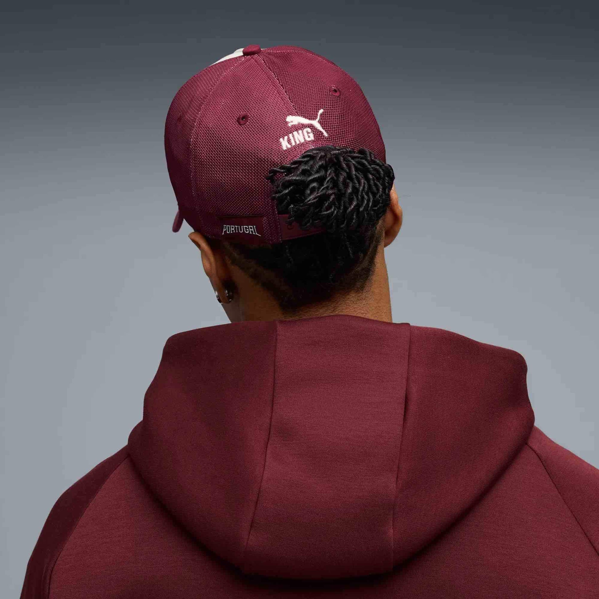 Puma Portugal KING Snapback Trucker Hat (Model - Back)