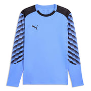 Puma TeamLIGA 26 Men's Goalkeeper Long-Sleeve Soccer Jersey Blue Glimmer_Puma Black (Front)