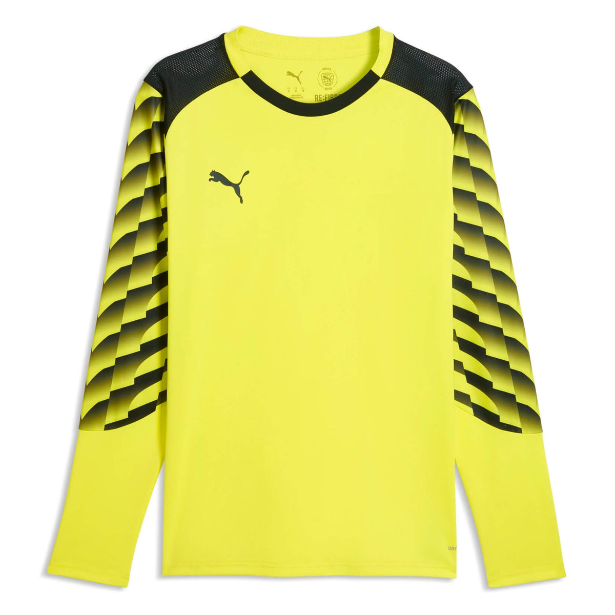 Puma TeamLIGA 26 Men's Goalkeeper Long-Sleeve Soccer Jersey Yellow Burst-Puma Black (Front)