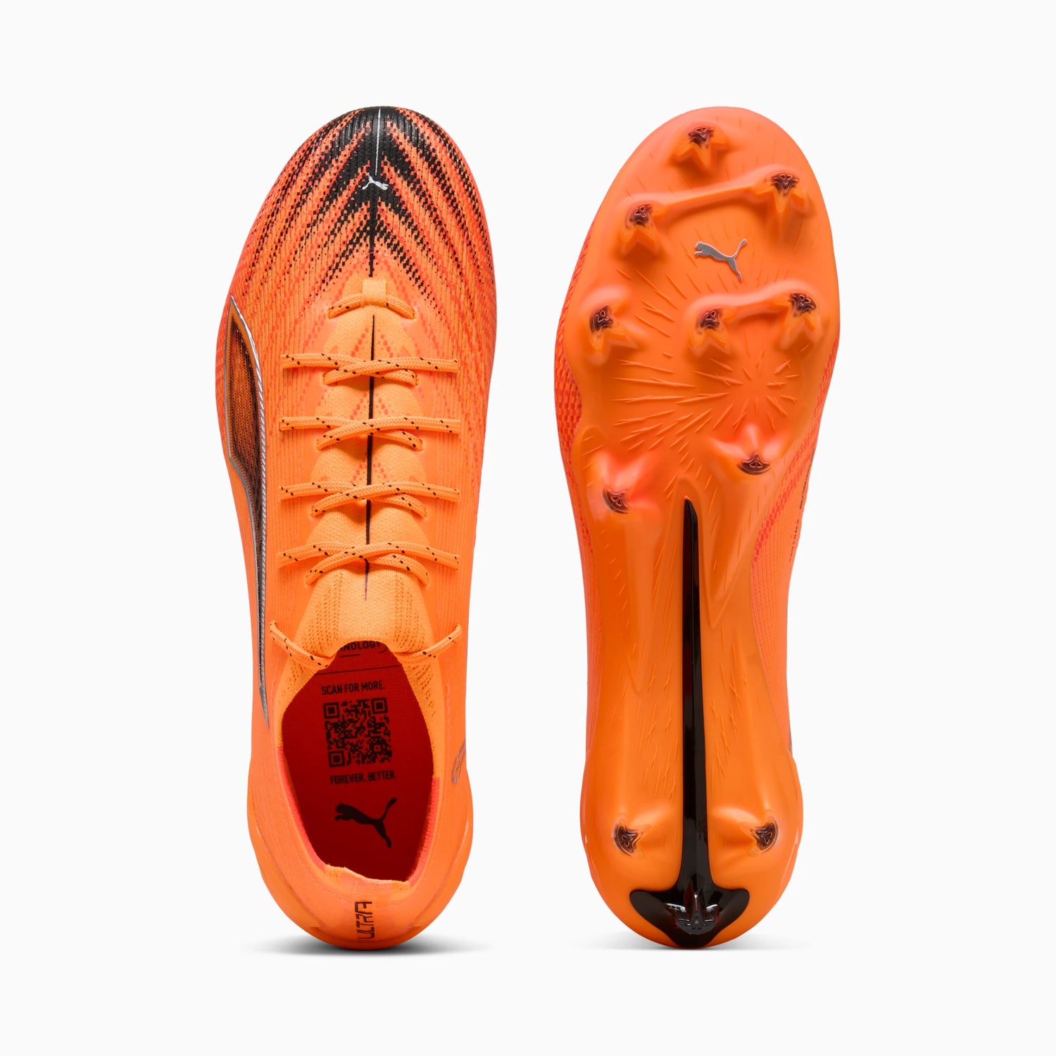Puma Ultra 6 Ultimate Firm Ground Soccer Cleats - Hot Pursuit Pack (FA25) (Pair - Top and Bottom)