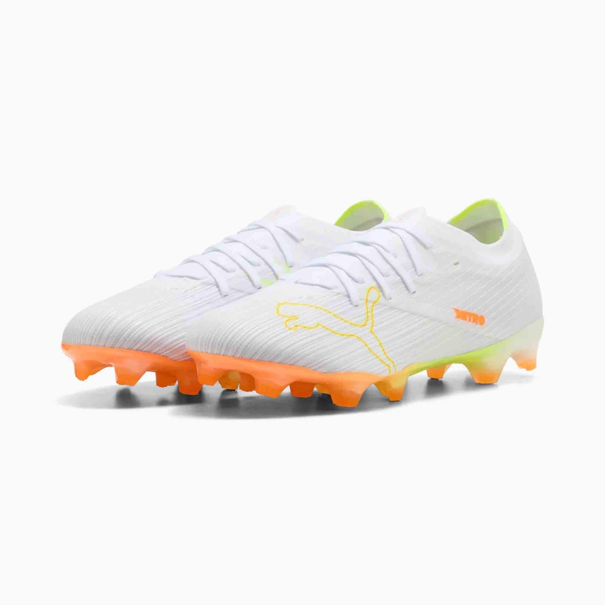 Puma Ultra Nitro 7 Match Firm Ground Soccer Cleats - White Pack (FA26) (Pair - Lateral)