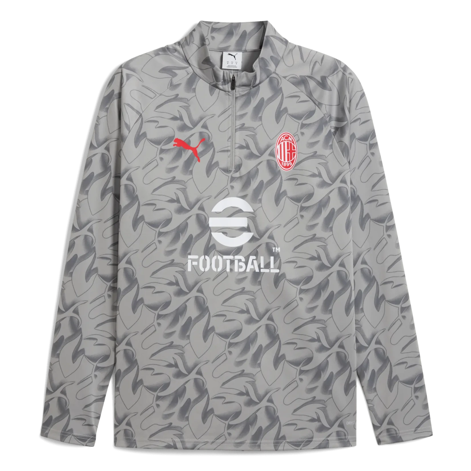 Puma 2025-26 AC Milan Men's 1/4 Zip Training Top (Front)