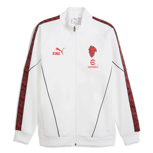 Puma 2025-26 AC Milan Men's KING Anthem Jacket Puma White-Red (Front)