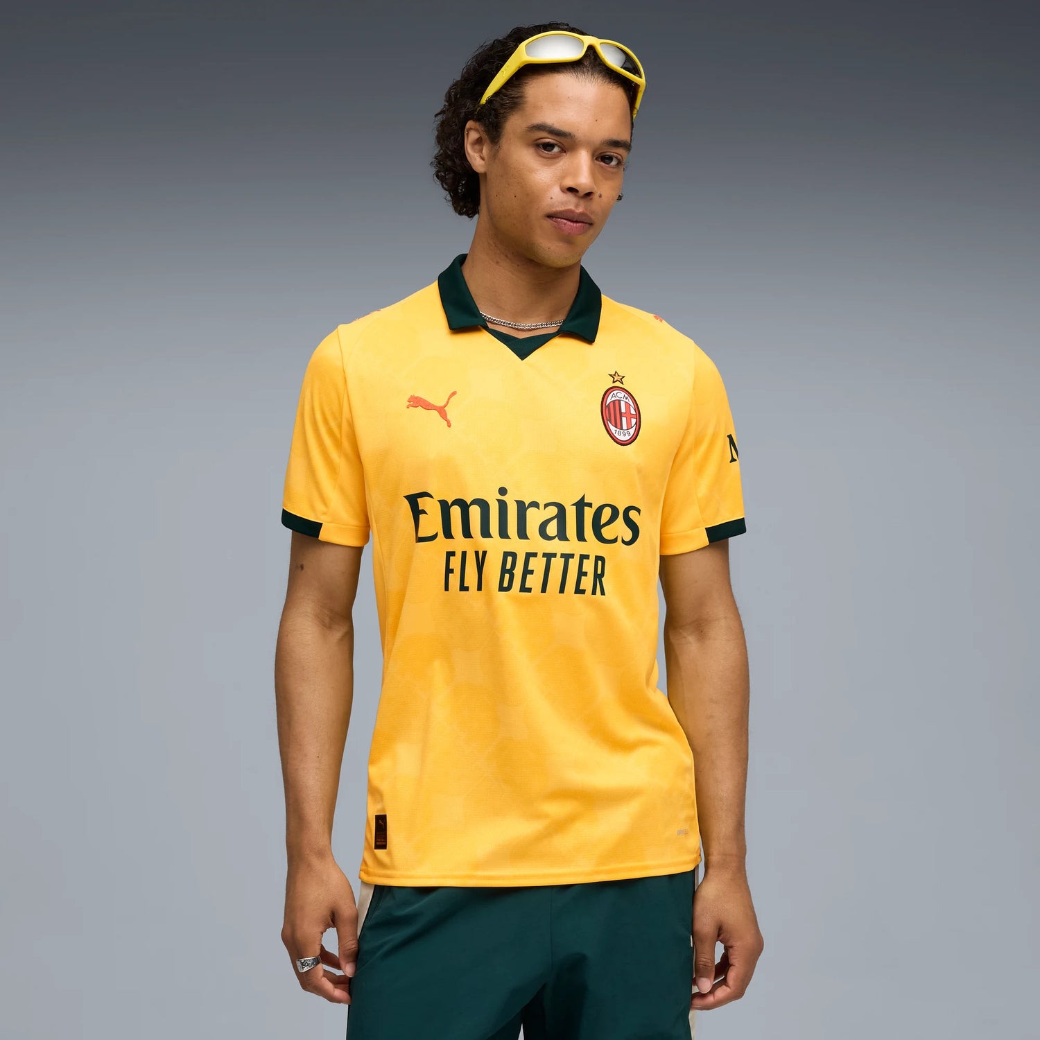 Puma 2025-26 AC Milan Men's Stadium Third Soccer Jersey (Model - Front)