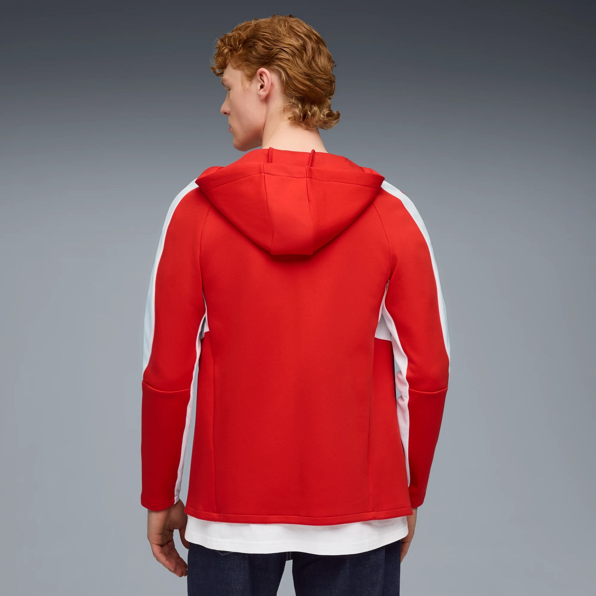 Puma 2025-26 Chivas Men's Evostripe Hooded Jacket (Model - Back)