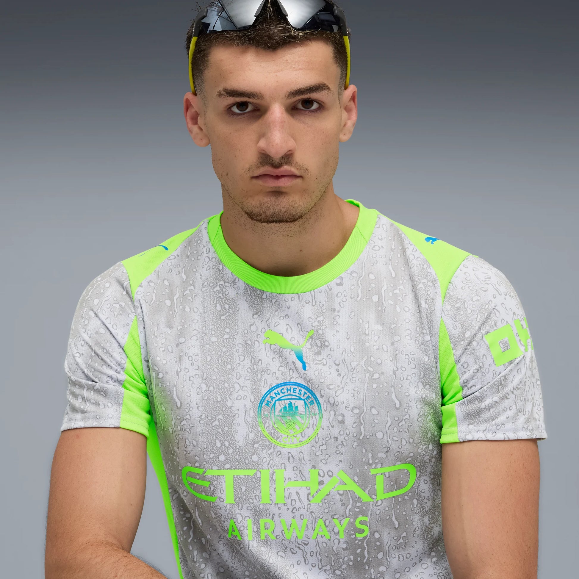 Puma 2025-26 Manchester City Men's Stadium Third Soccer Jersey (Detail 1)