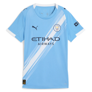 Puma 2025-26 Manchester City Women's Stadium Home Soccer Jersey (Front)