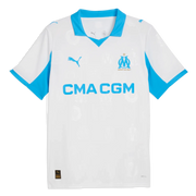 Puma 2025-26 Olympique de Marseille Men's Stadium Home Soccer Jersey (Front)