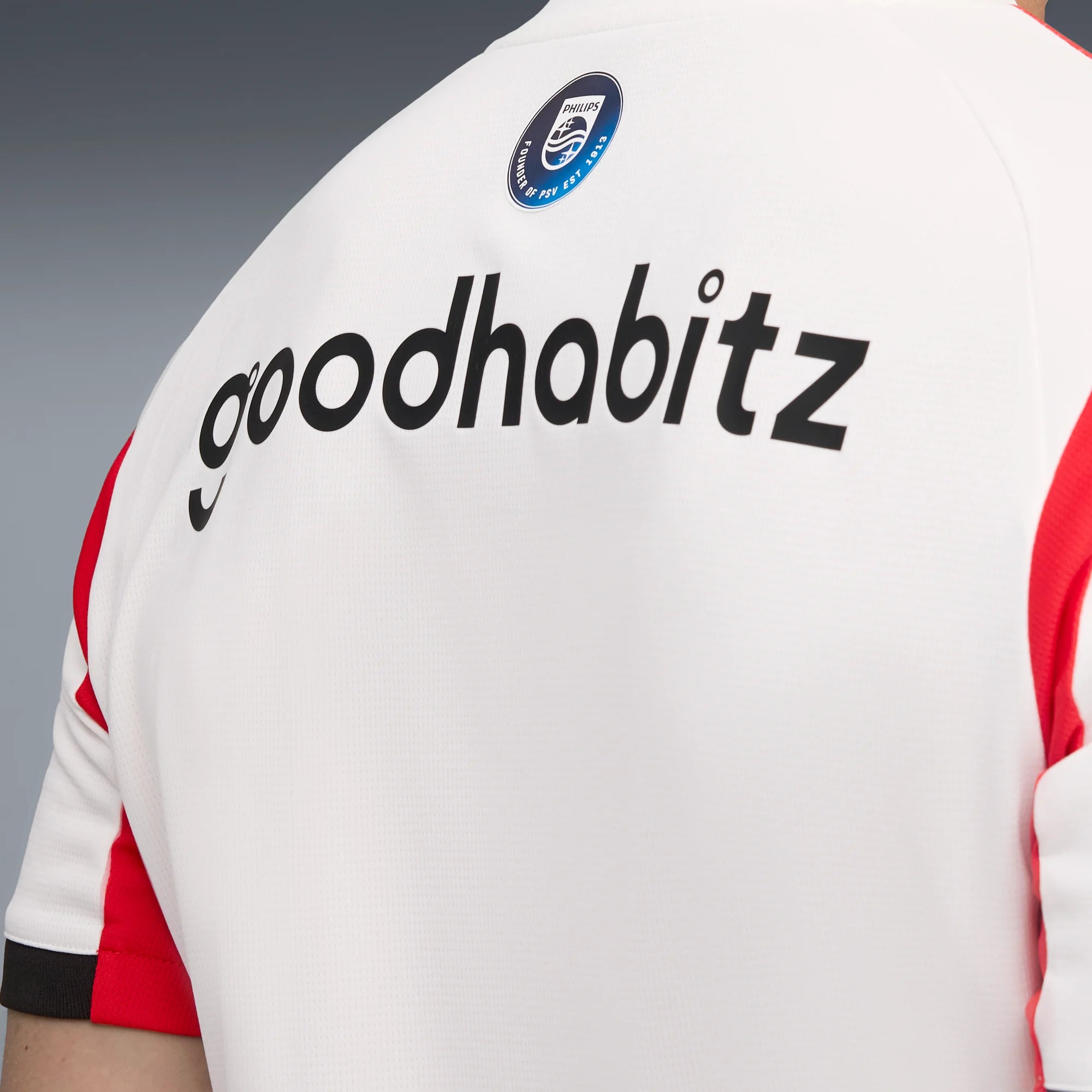 Puma 2025-26 PSV Men's Stadium Home Soccer Jersey (Detail 2)
