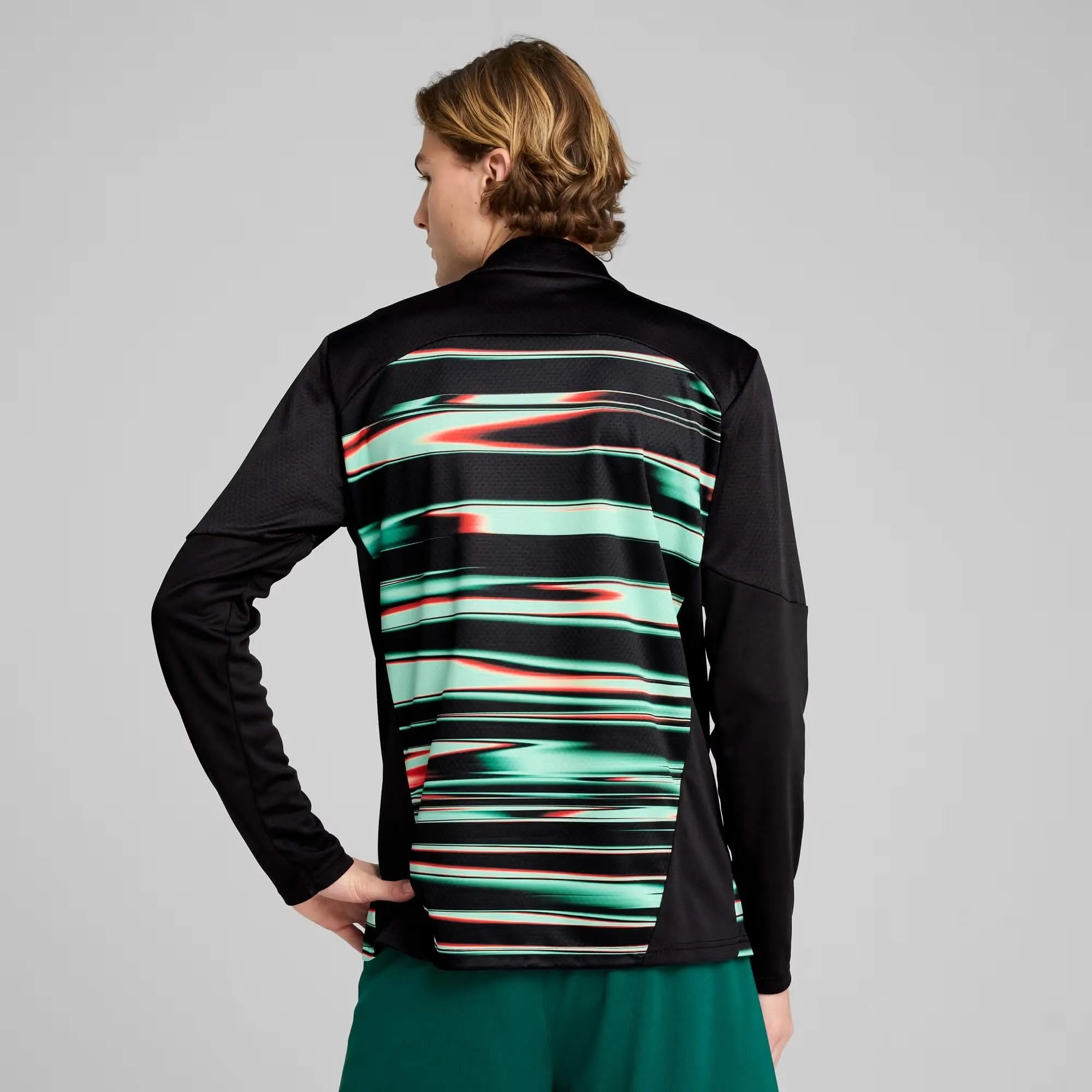 Puma 2025-26 Portugal Men's Pre-Match 1/4 Zip Top (Model - Back)