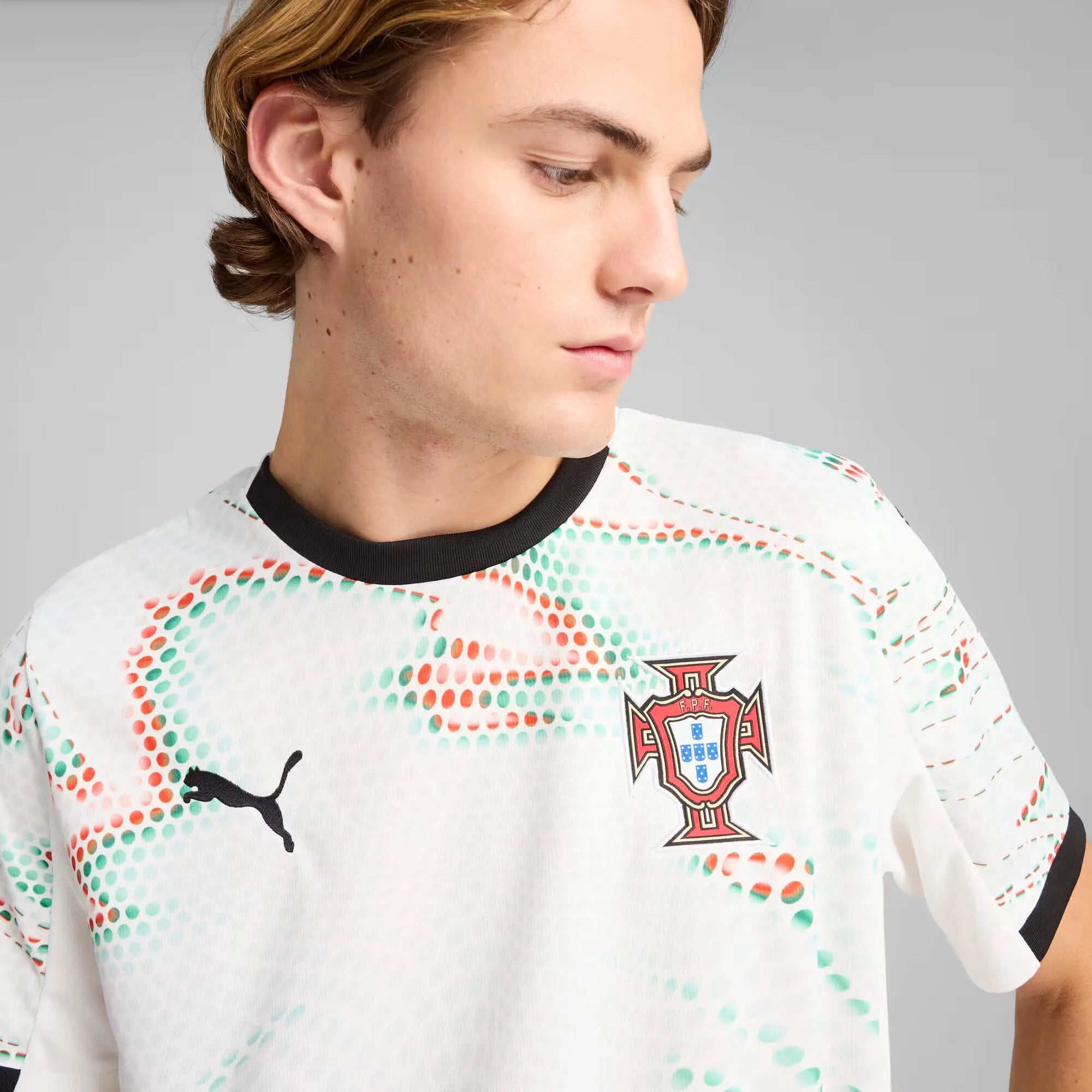 Puma 2025-26 Portugal Mens Stadium Away Jersey (Detail 1)