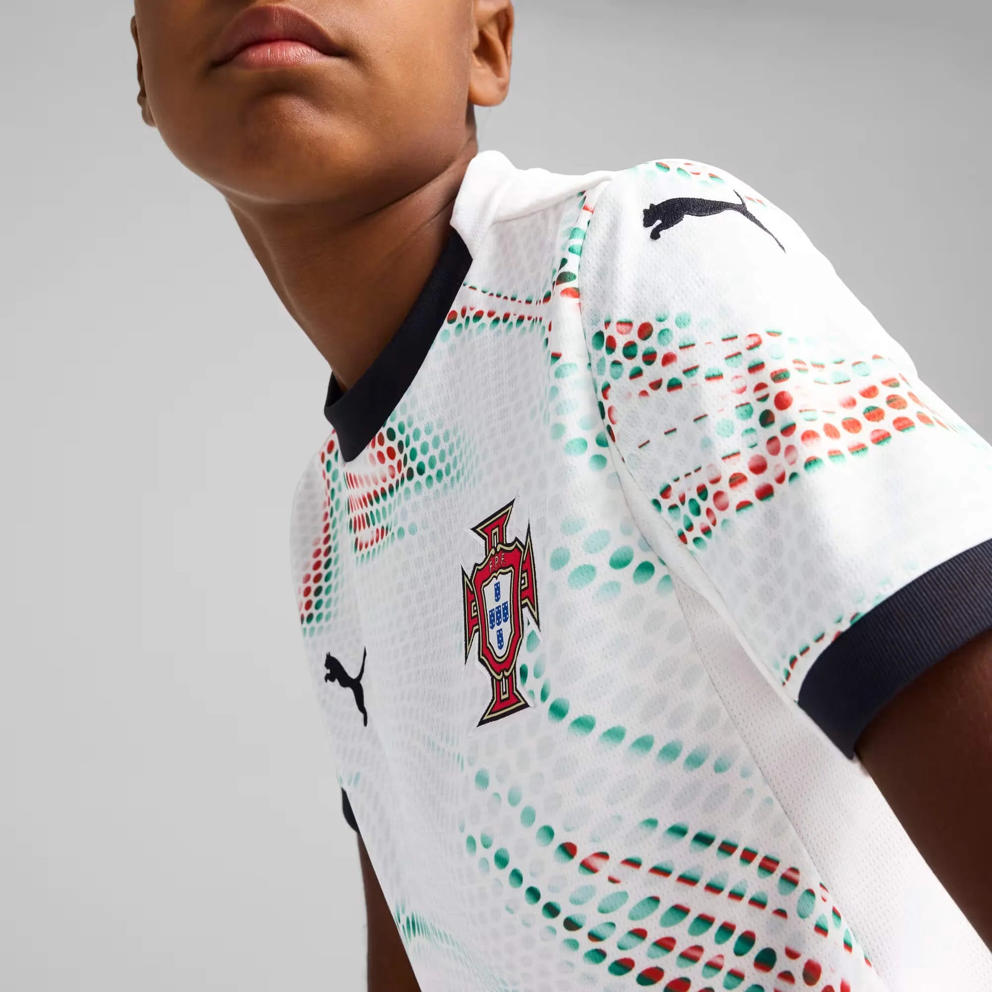 Puma 2025-26 Portugal Youth Stadium Away Jersey (Detail 1)