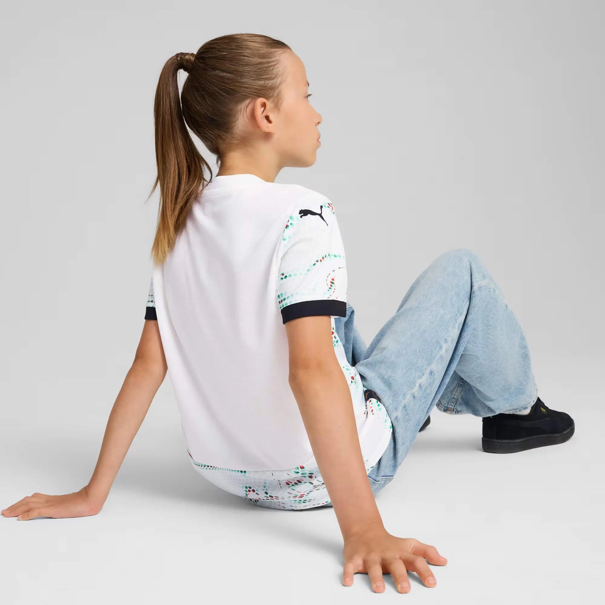 Puma 2025-26 Portugal Youth Stadium Away Jersey (Model - Back)