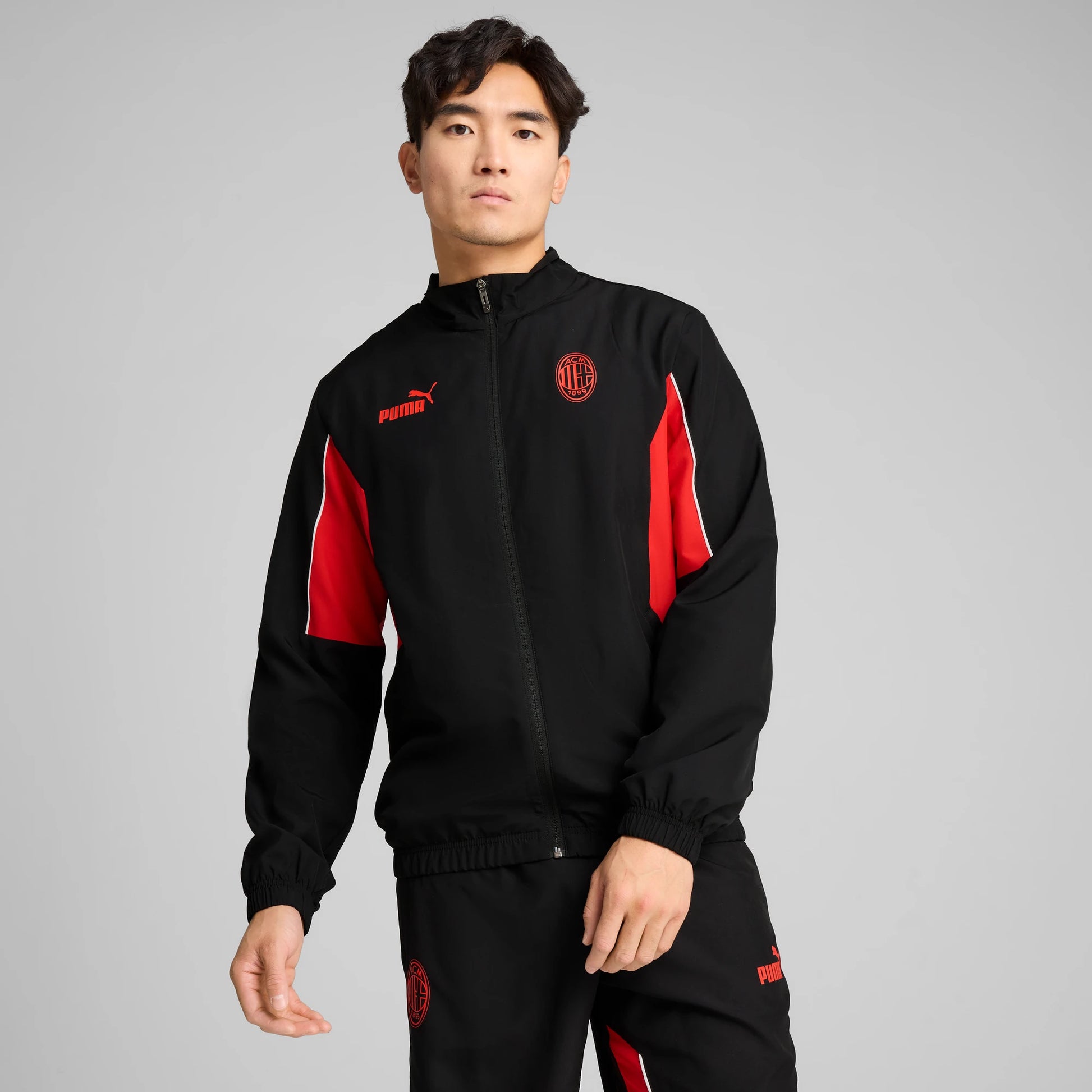 Puma 2025 AC Milan Men's ftblArchive Jacket (Model - Front)