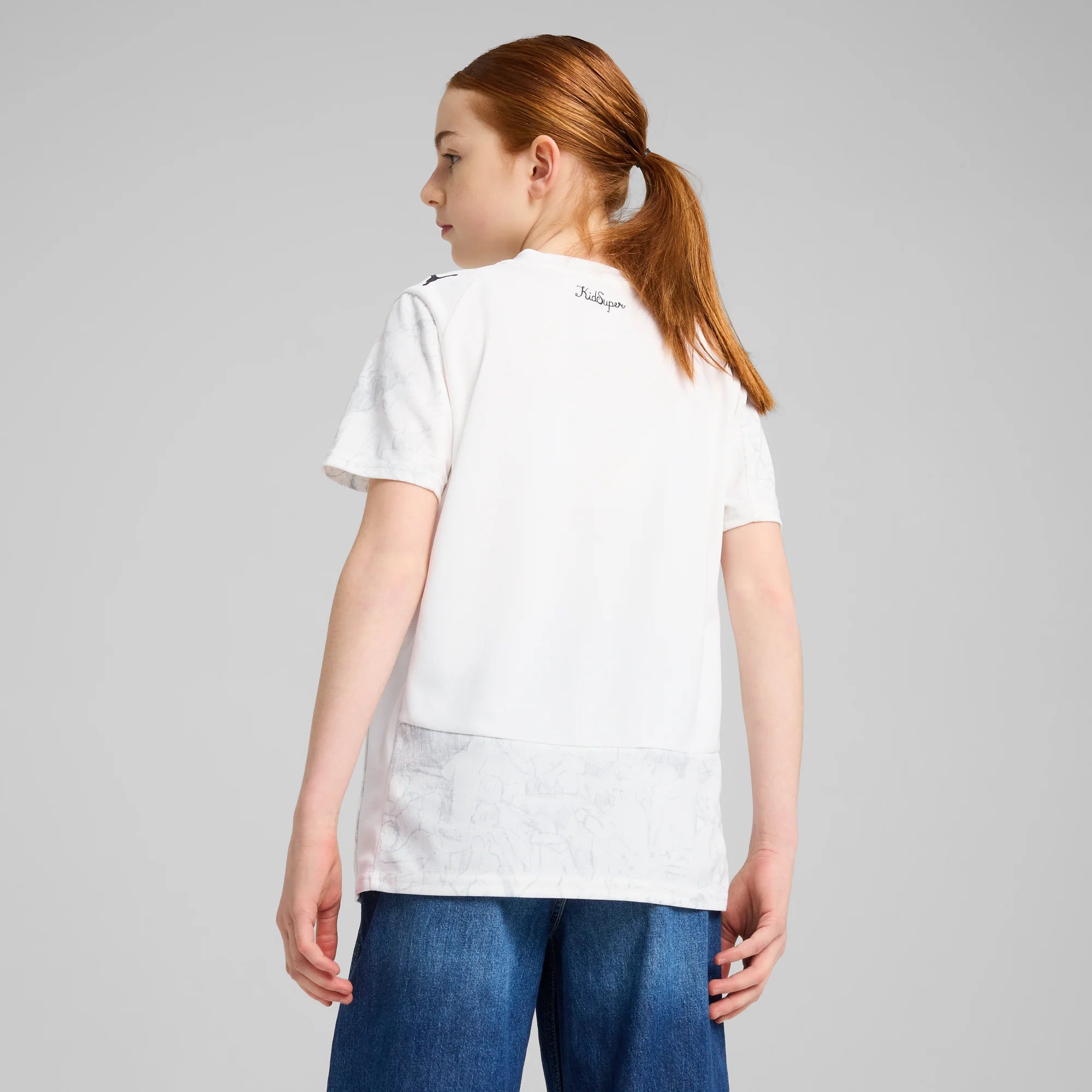 Puma 2025 Manchester City Men's Club World Cup KidSuper Stadium Home Soccer Jersey (Model - Back)