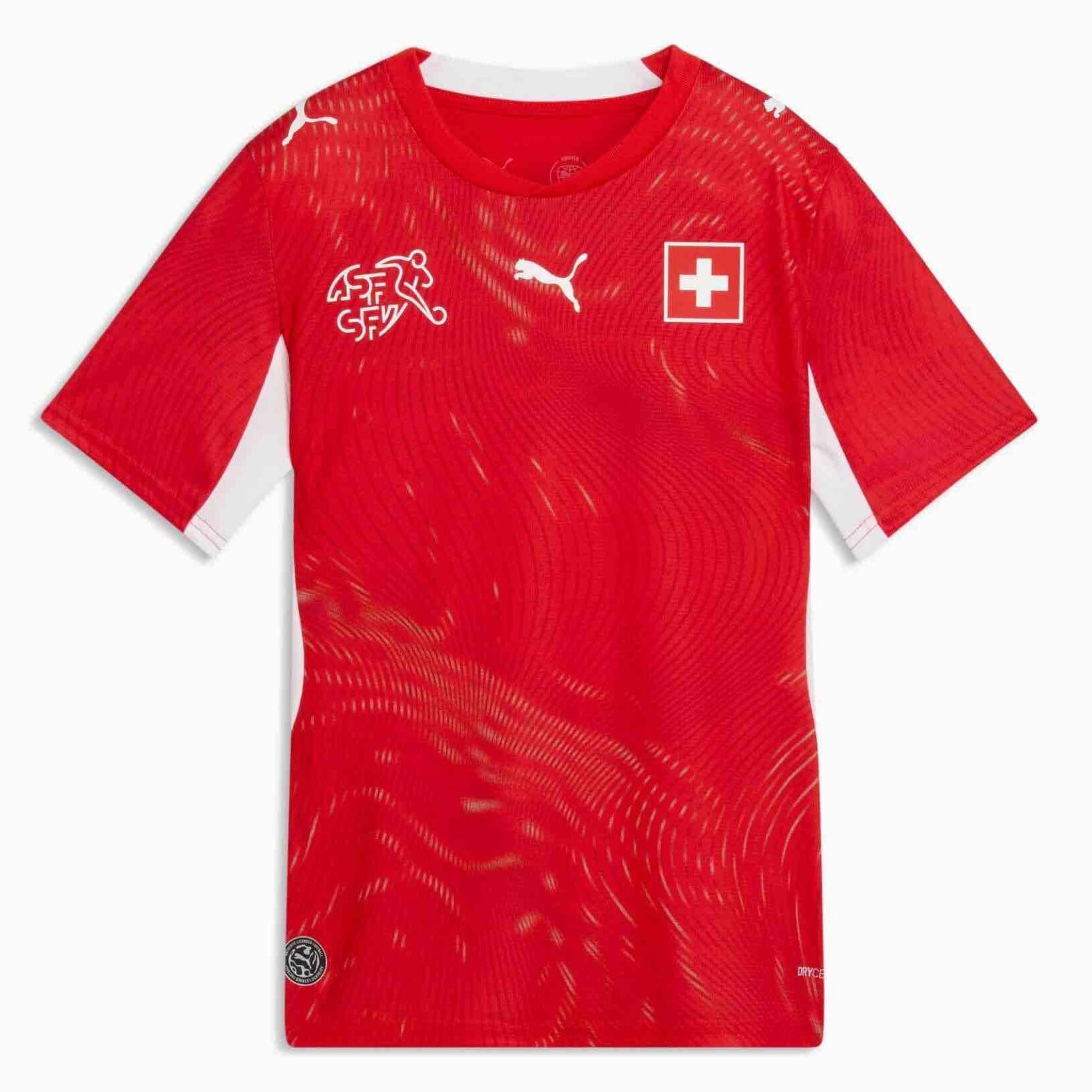 Puma 2026-27 Switzerland Youth Stadium Home Soccer Jersey (Front)