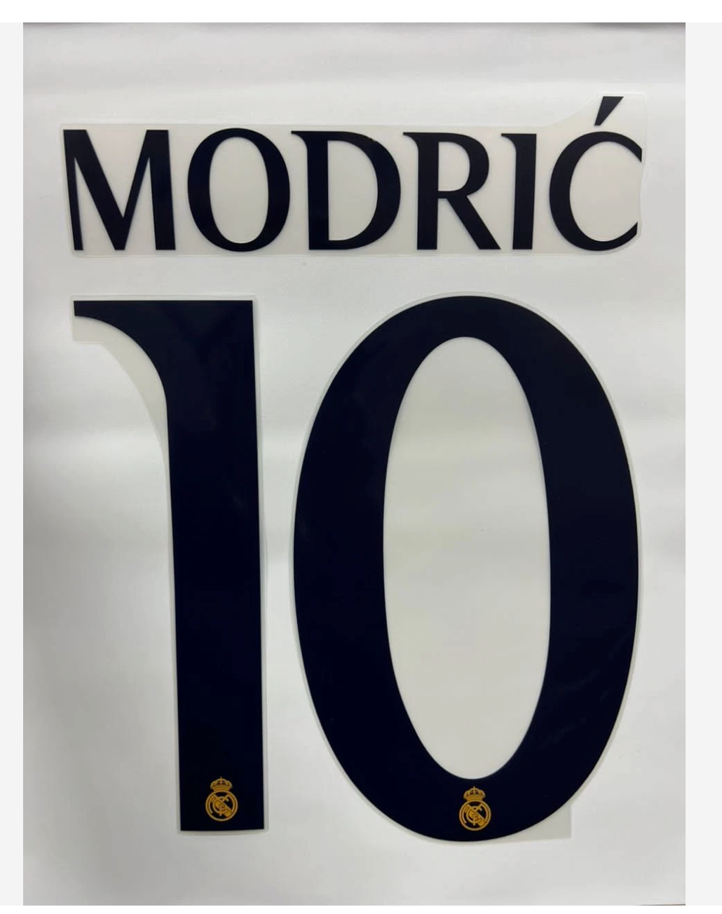 Real Madrid 2023/24 Home Modric #10 Jersey Name Set