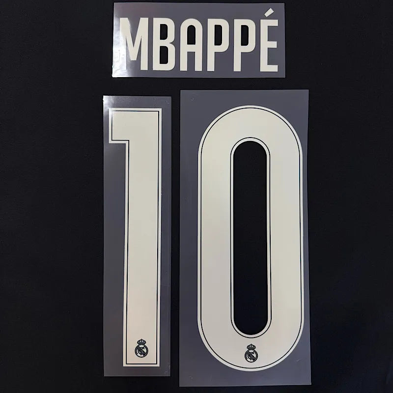 Real Madrid 2026/27 Away MBAPPE #10 Official Name Set