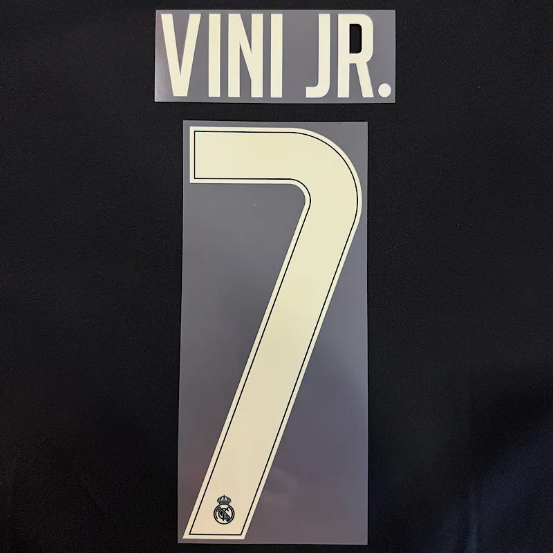 Real Madrid 2026/27 Away VINI JR #7 Official Name Set