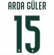 Real Madrid 2026/27 Home ARDA GULLER #15 Official Name Set