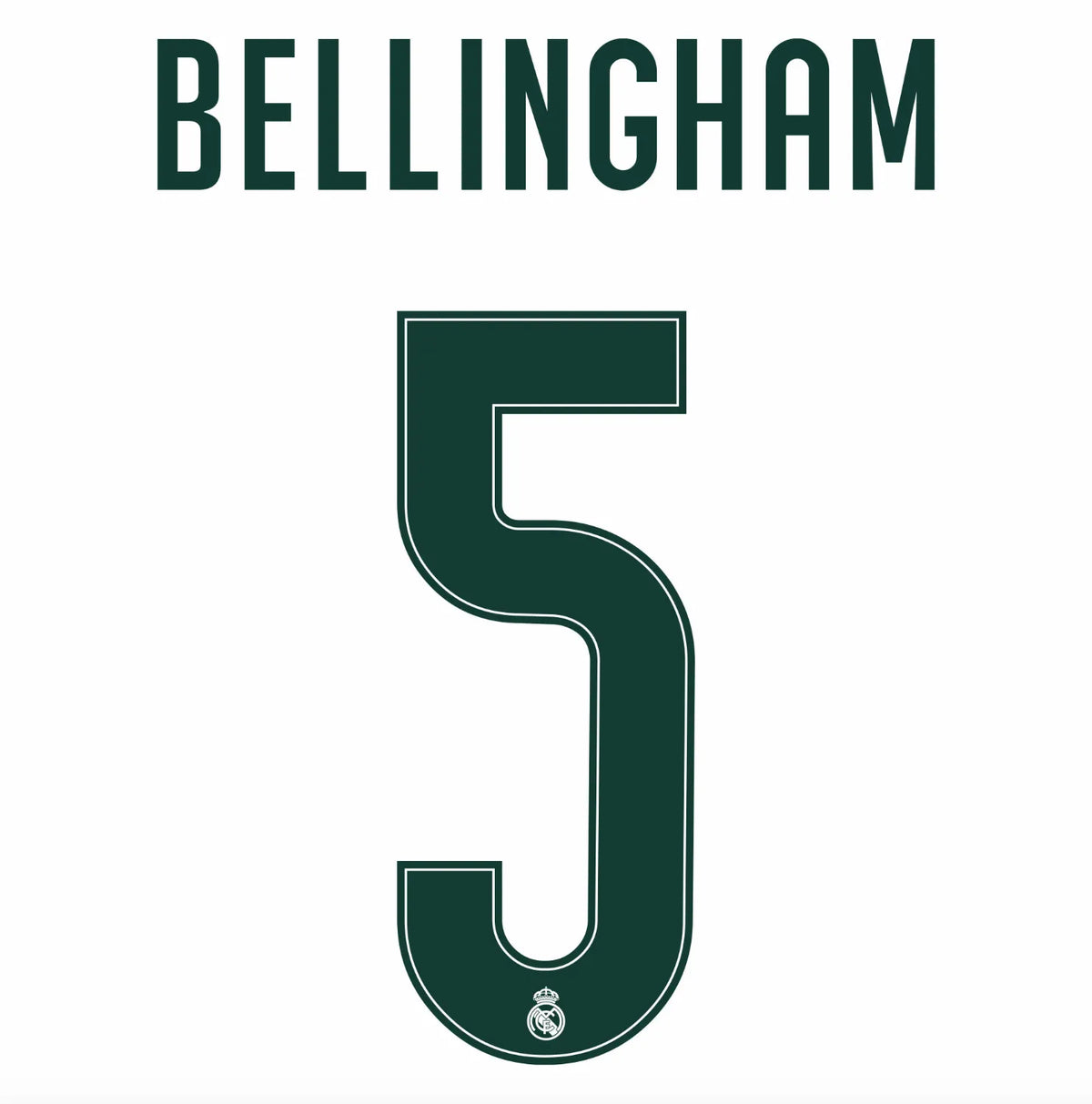 Real Madrid 2026/27 Home BELLINGHAM #5 Youth Official Name Set