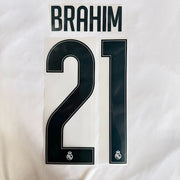 Real Madrid 2026/27 Home BRAHIM # 21 Official Name Set