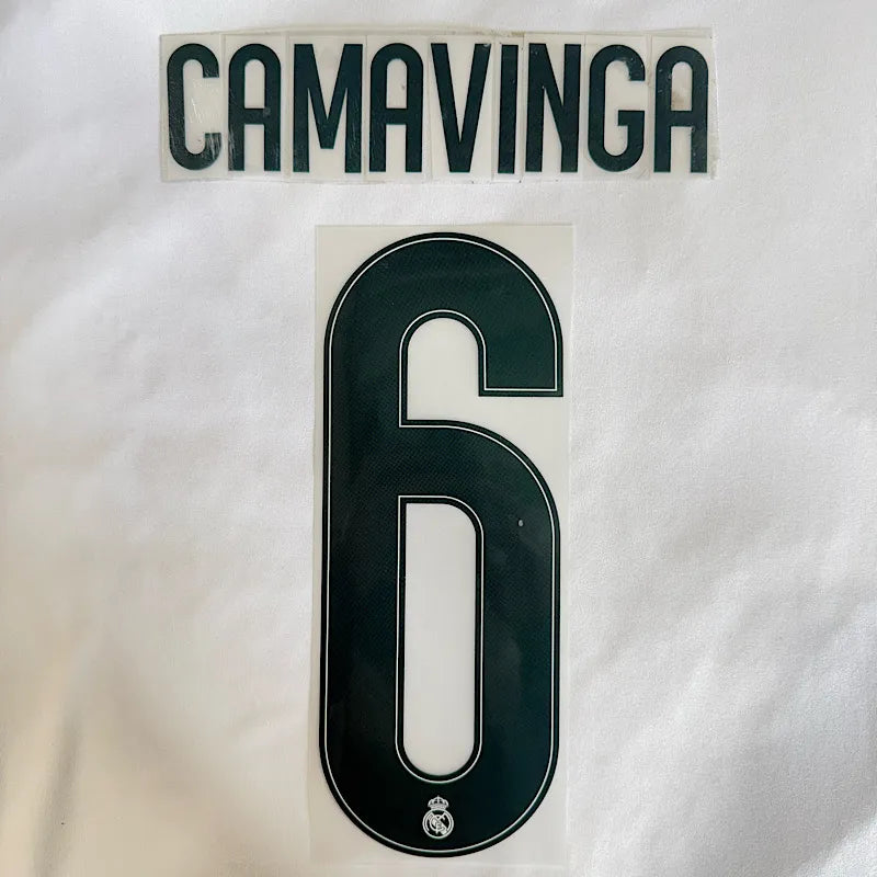 Real Madrid 2026/27 Home CAMAVINGA #6 Official Name Set
