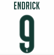 Real Madrid 2026/27 Home ENDRICK #9 Official Name Set