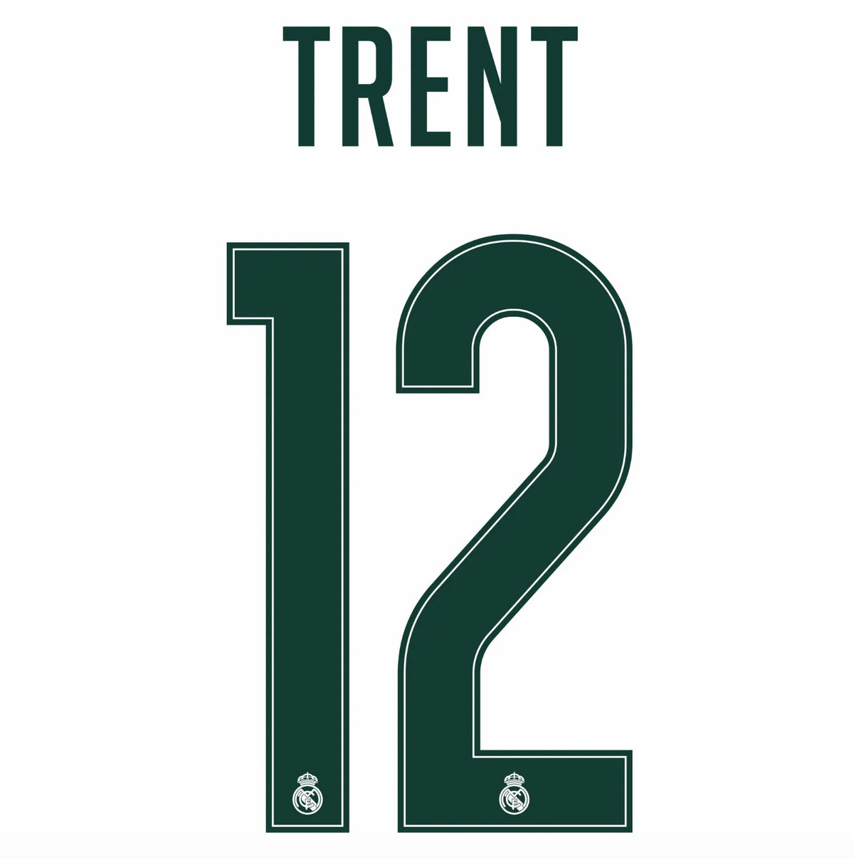 Real Madrid 2026/27 Home TRENT #12 Official Name Set