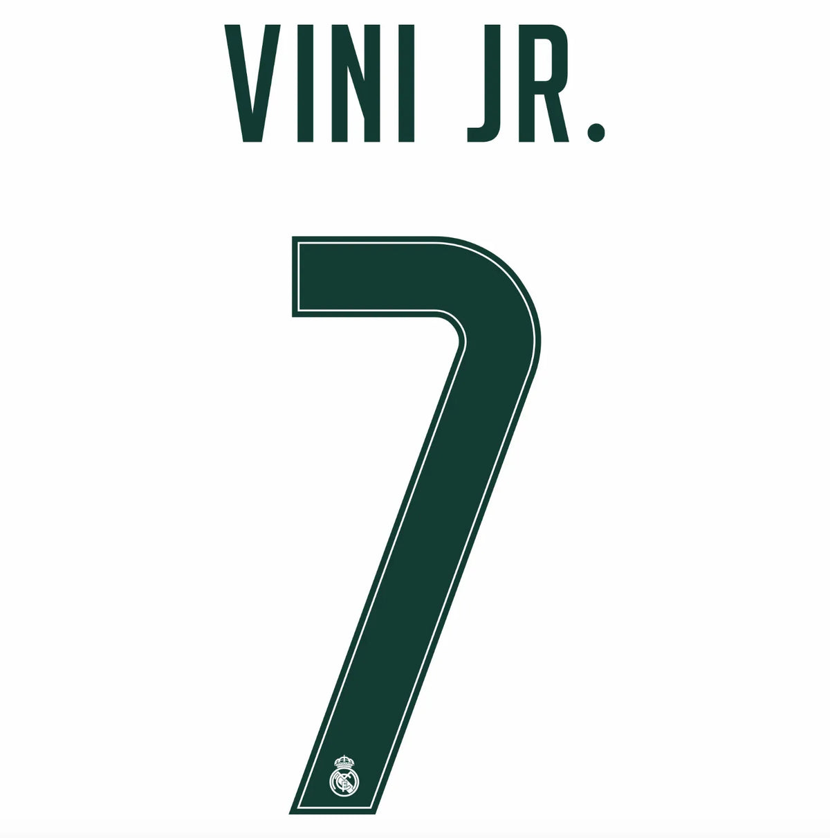 Real Madrid 2026/27 Home VINI JR #7 Youth Official Name Set