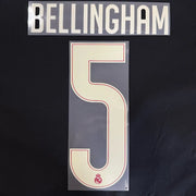Real Madrid 2026/27 Third BELLINGHAM #5 Youth Official Name Set (CL Version)