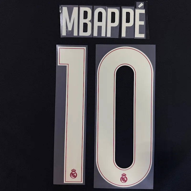 Real Madrid 2026/27 Third MBAPPE #10 Official Name Set (CL Version)