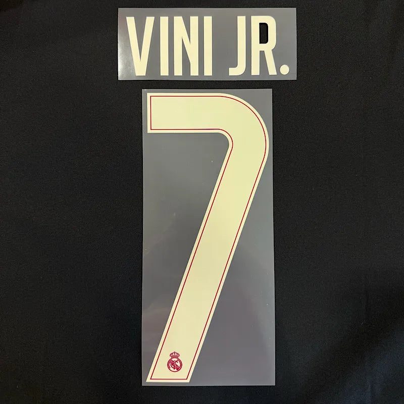 Real Madrid 2026/27 Third VINI JR #7 Youth Official Name Set (CL Version)