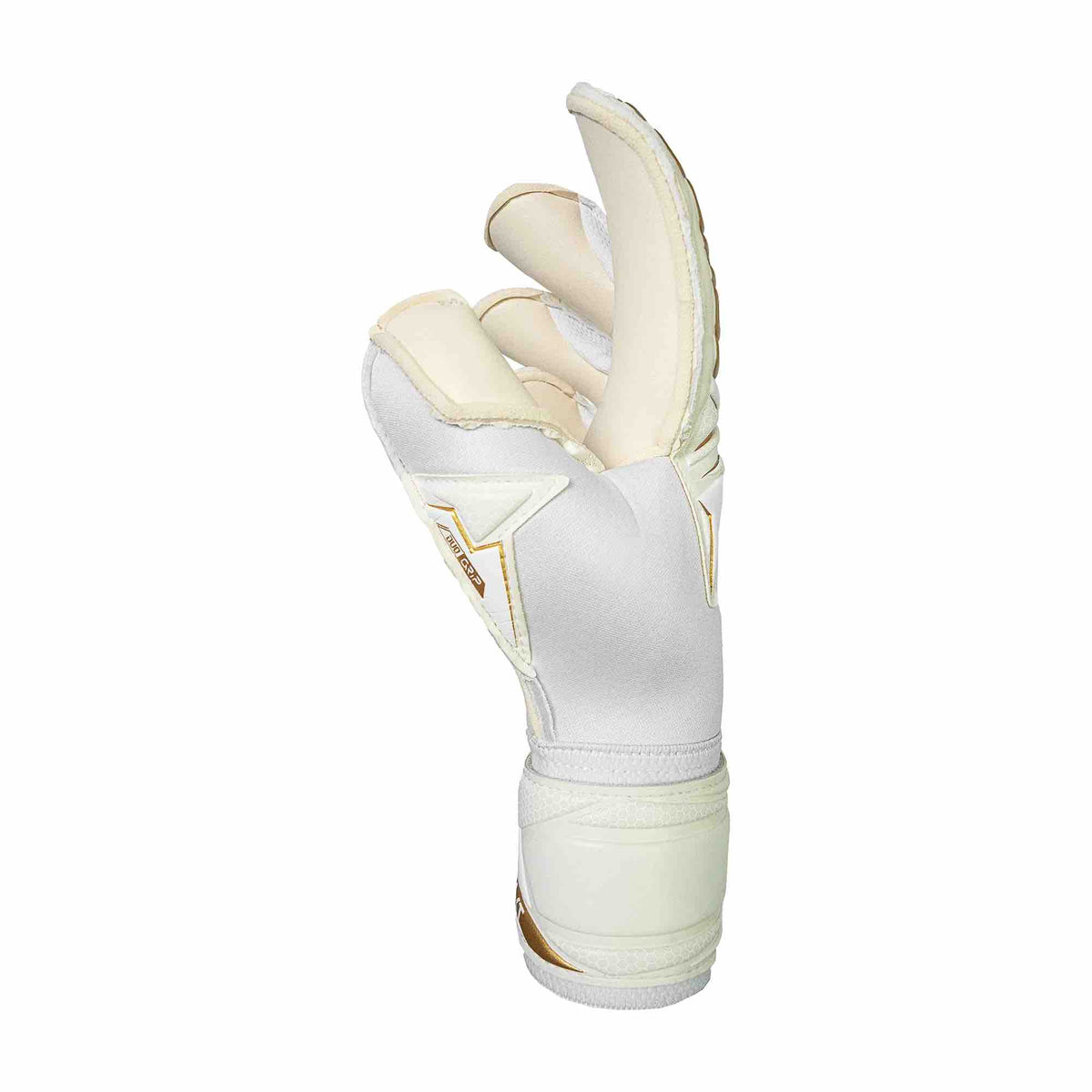 Reusch Attrakt AB1 Duo Goalkeeper Gloves White/Gold (Single - Side)