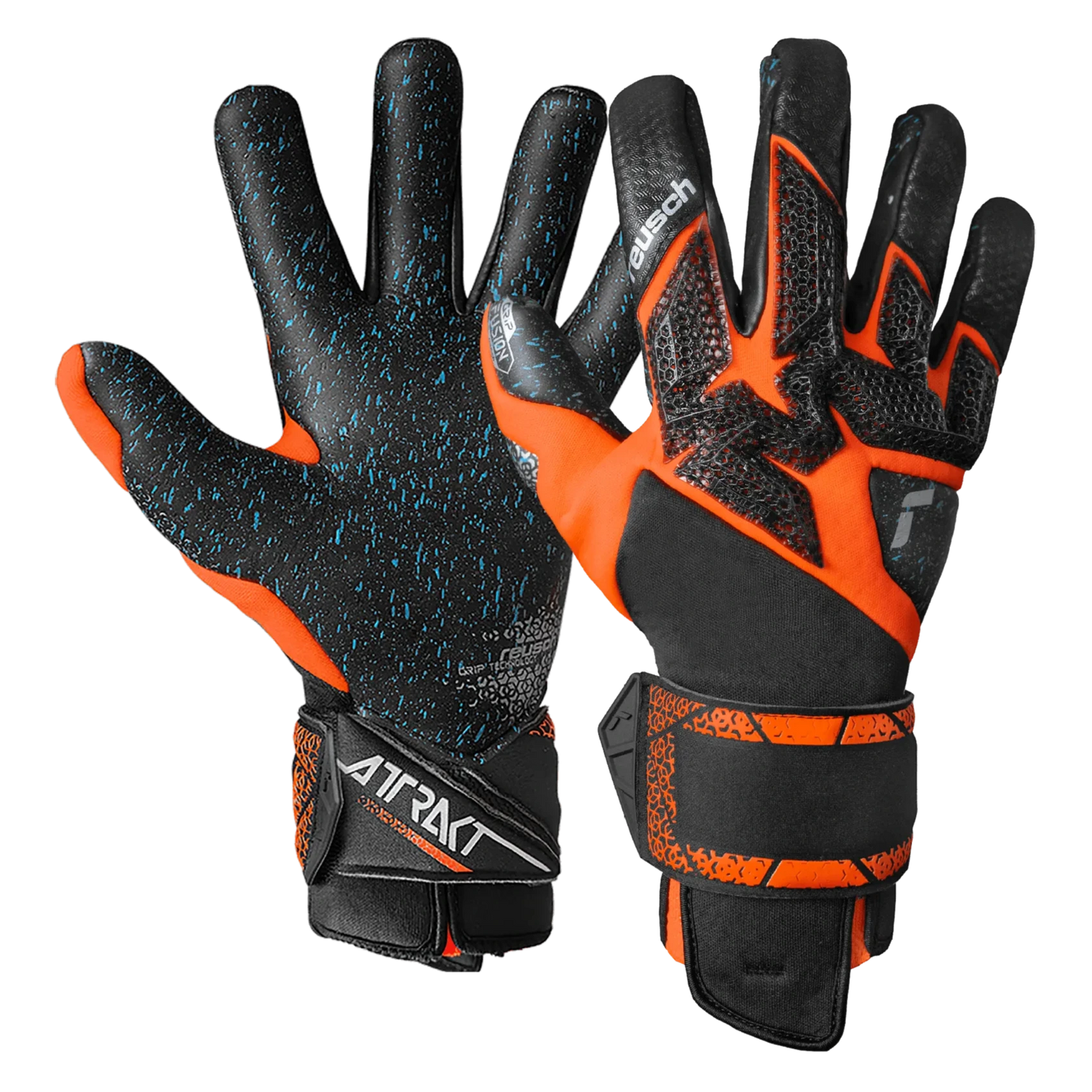 Reusch Attrakt Fusion Carbon 3D Goalkeeper Gloves (Pair)
