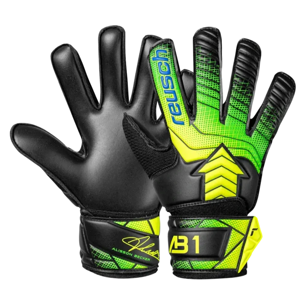 Reusch JR Attrakt AB1 Solid Goalkeeper Gloves (Pair)