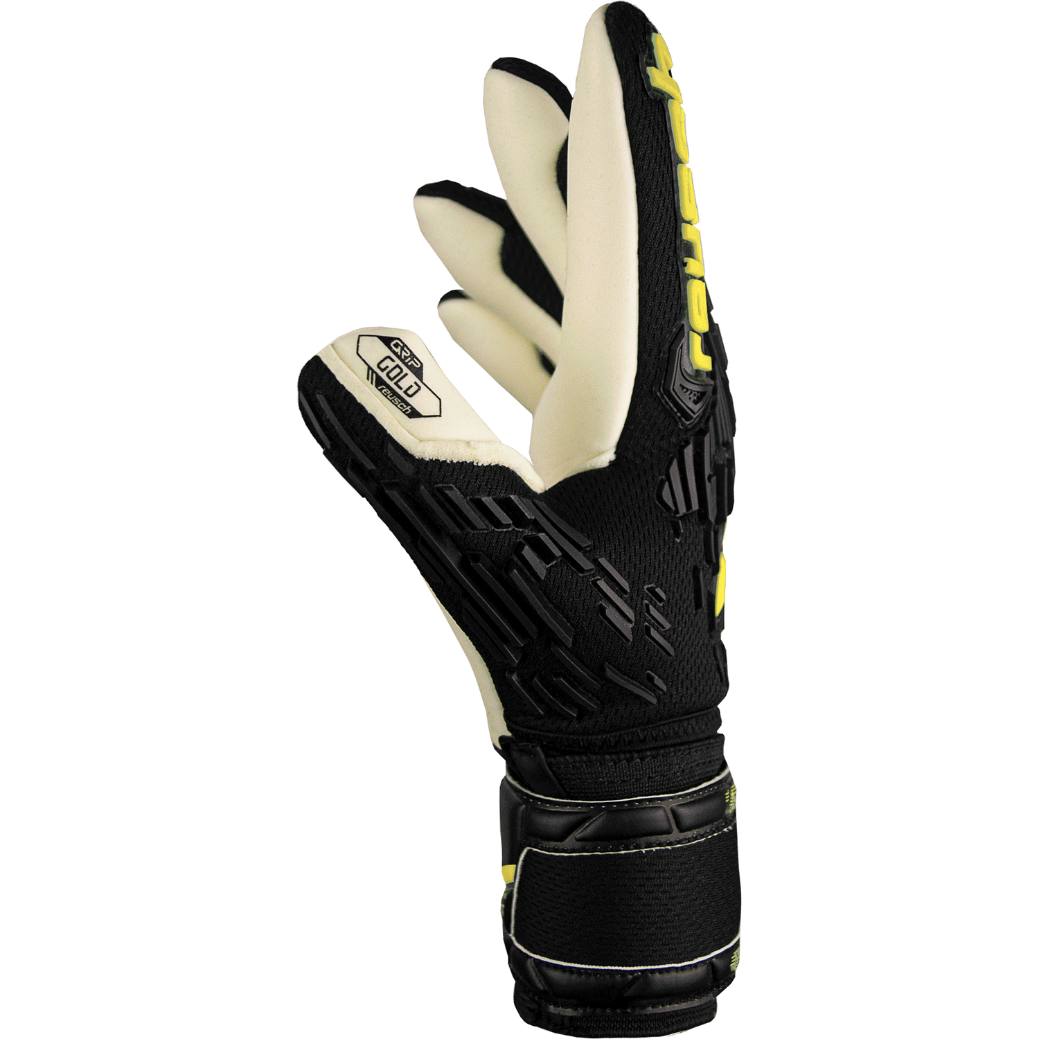 Reusch JR Attrakt Freegel Gold FS Goalkeeper Gloves (Single - Side)