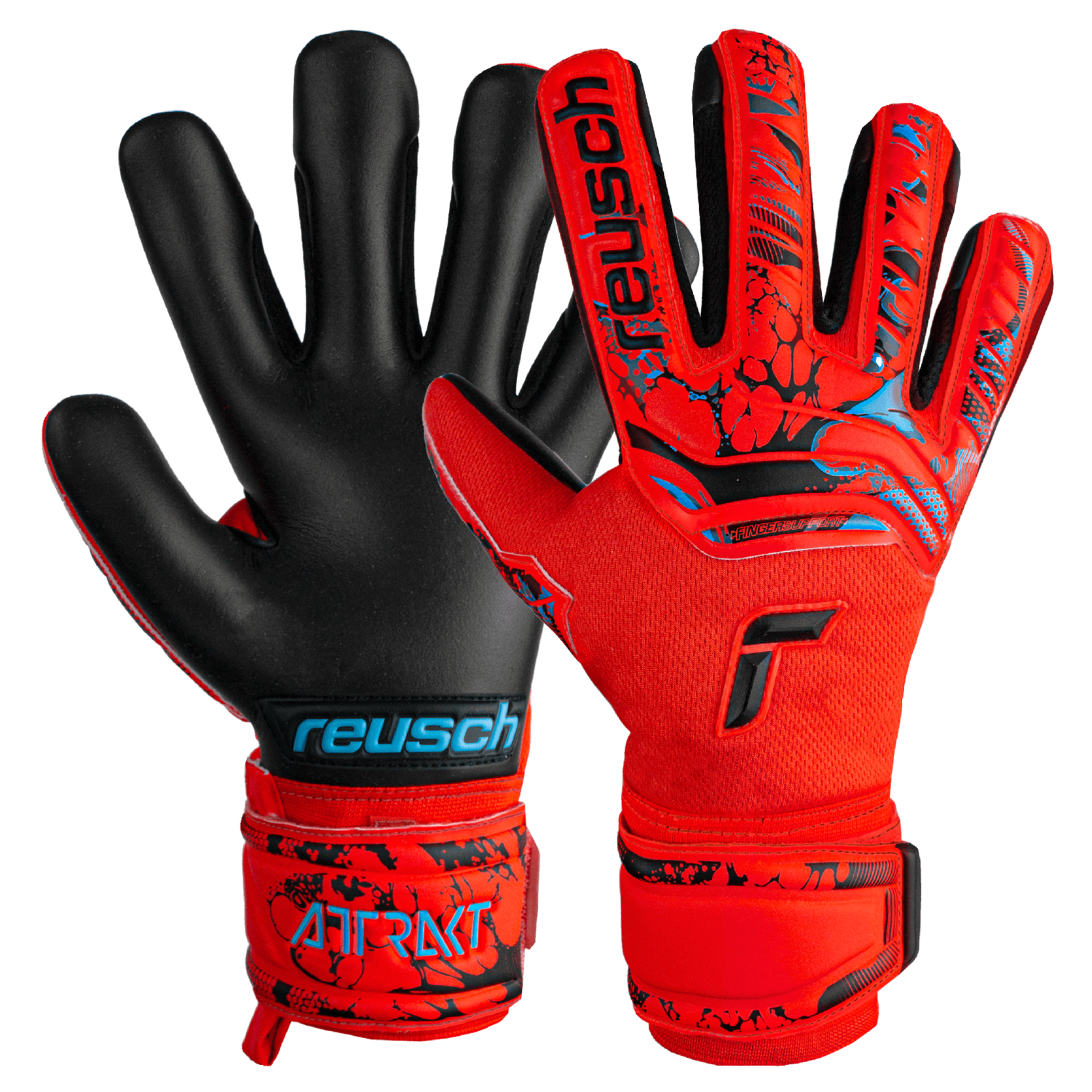 Reusch JR Attrakt Grip Evolution FS Goalkeeper Gloves (Pair)