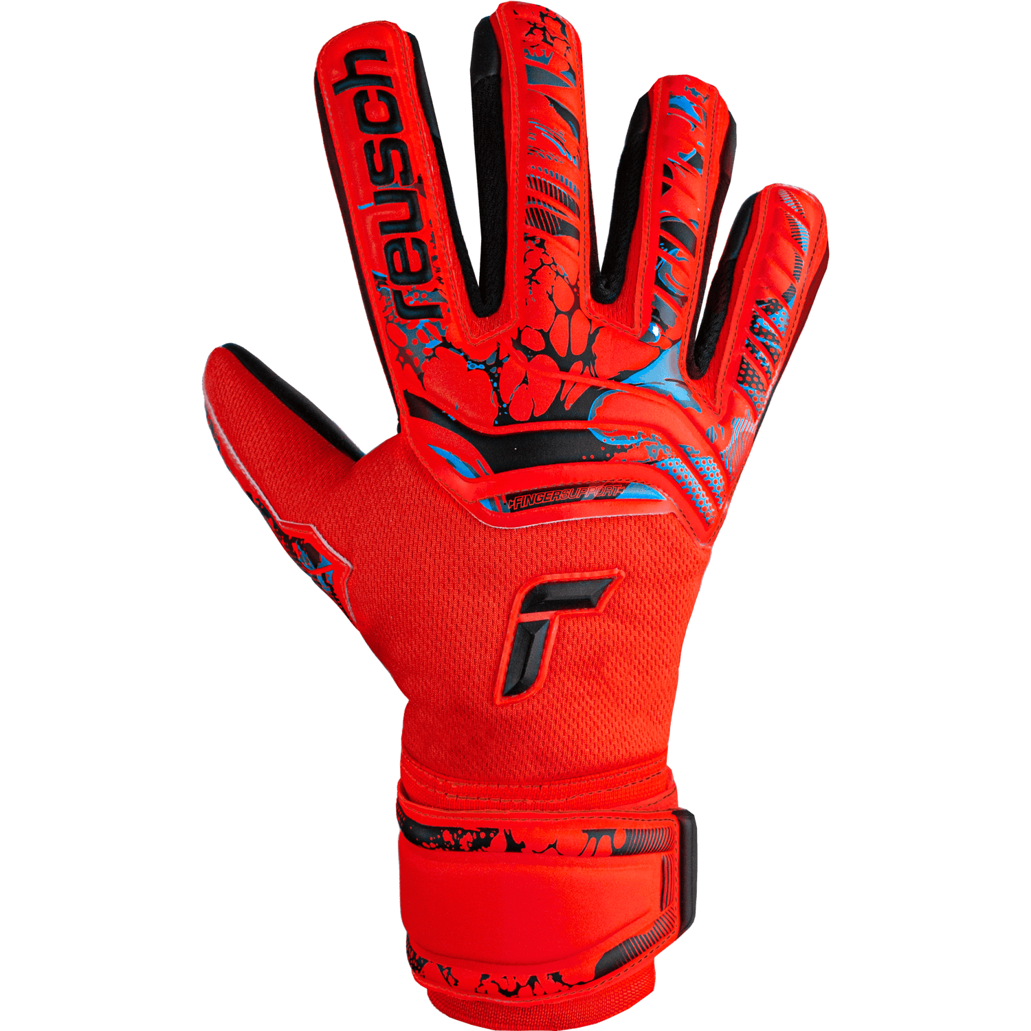 Reusch JR Attrakt Grip Evolution FS Goalkeeper Gloves (Single - Outer)