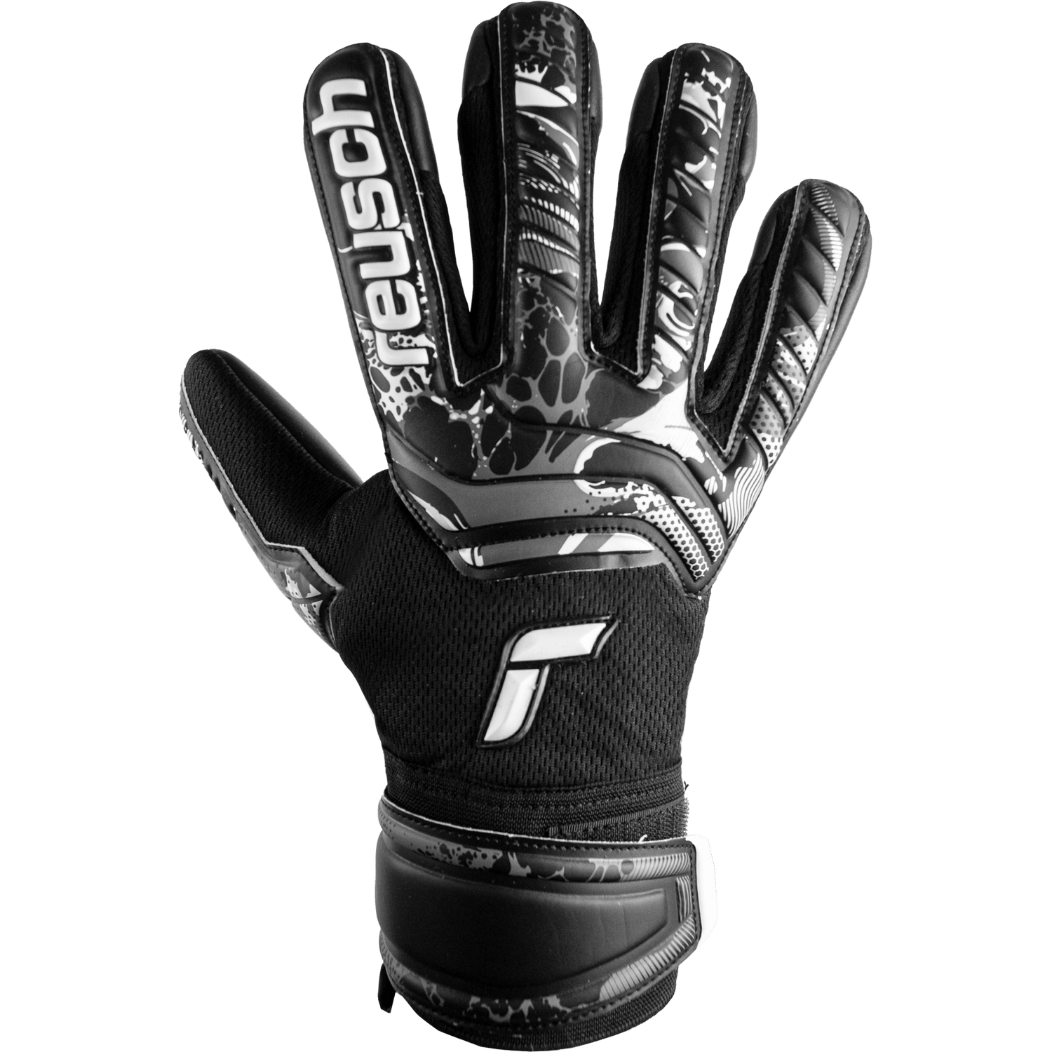 Reusch JR Attrakt Infinity FS Goalkeeper Gloves Black (Single - Outer)