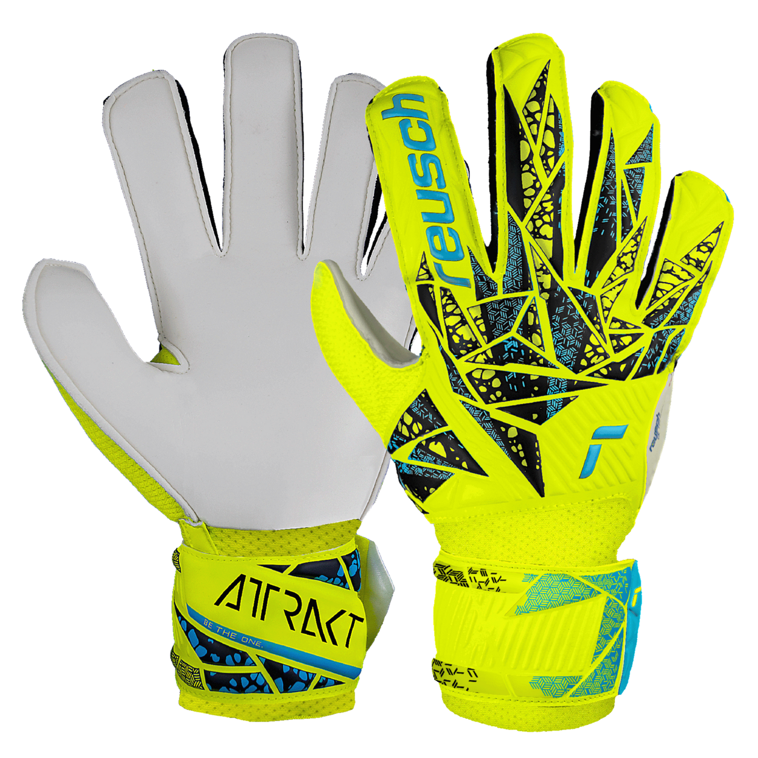Reusch JR Attrakt Solid Goalkeeper Gloves (Pair)