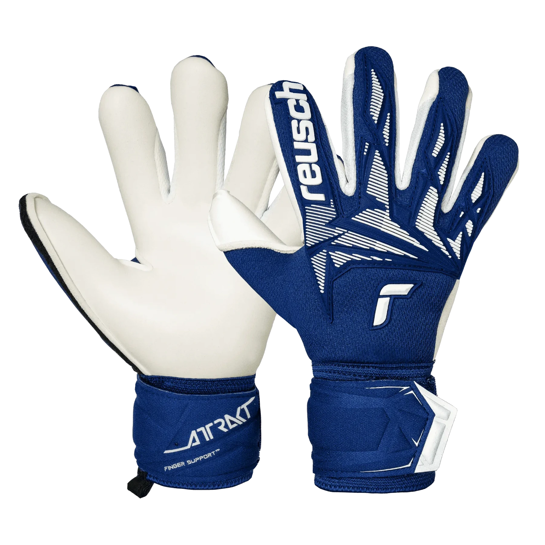 Reusch Junior Attrakt Freegel Gold X Finger Support Goalkeeper Gloves (Pair)