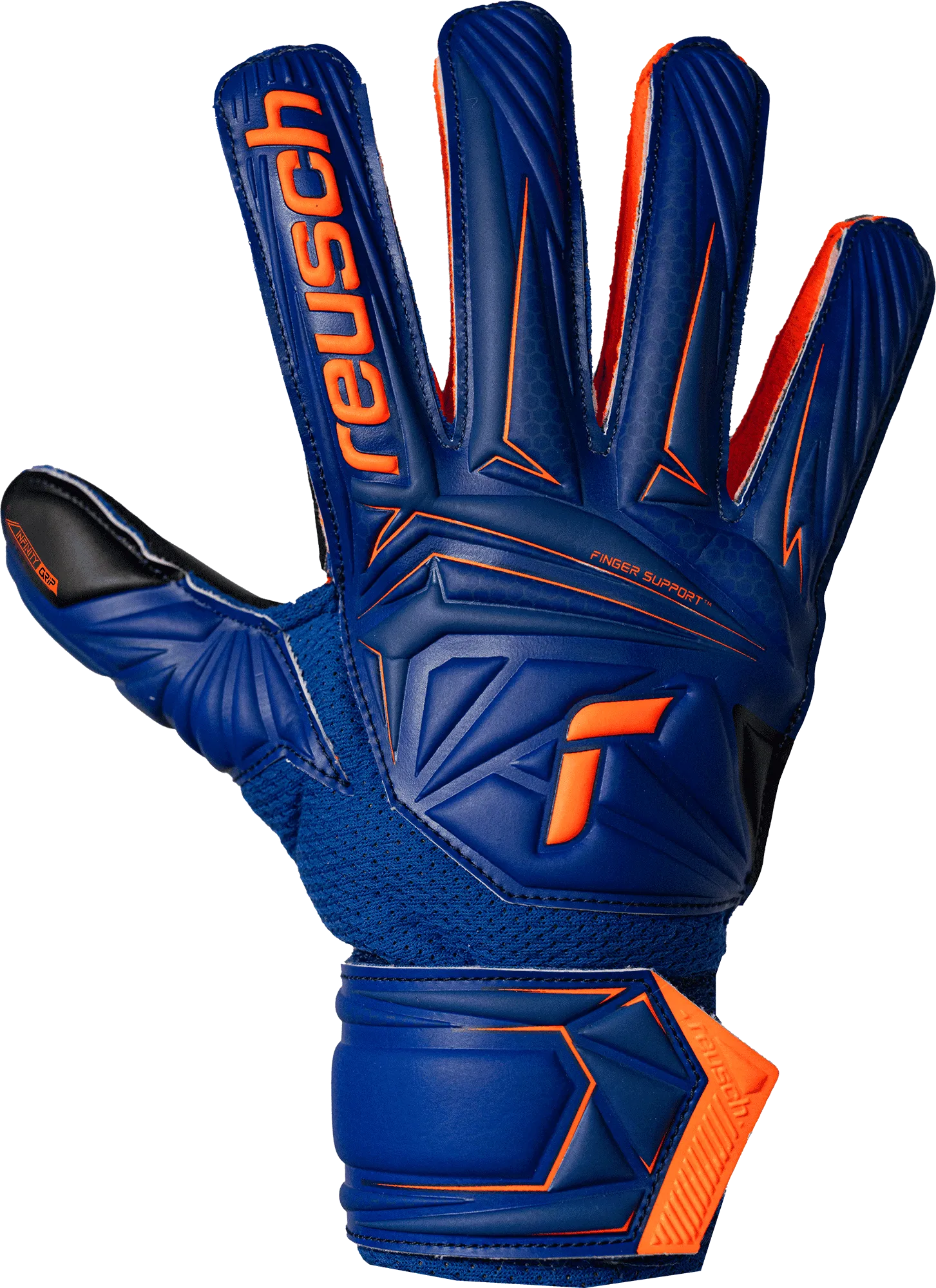 Reusch Junior Attrakt Infinity Finger Support Goalkeeper Gloves (Single - Outer)