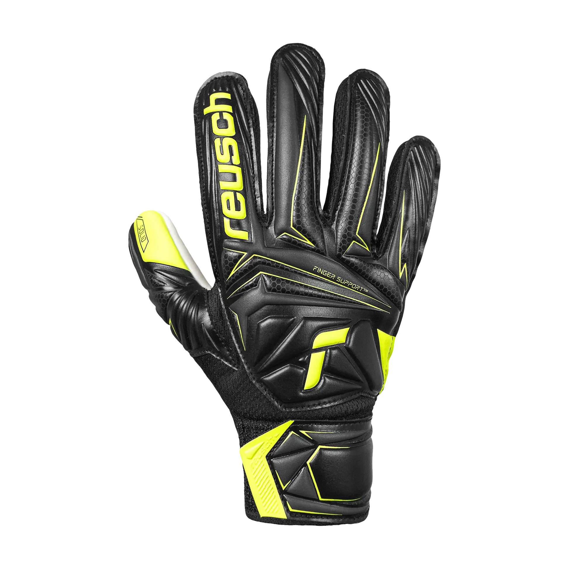 Reusch Junior Attrakt Starter Solid Finger Support Goalkeeper Gloves (Single - Outer)