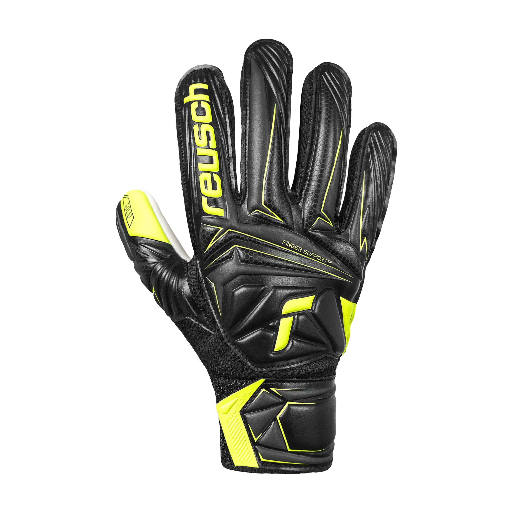 Reusch Junior Attrakt Starter Solid Finger Support Goalkeeper Gloves (Single - Outer)