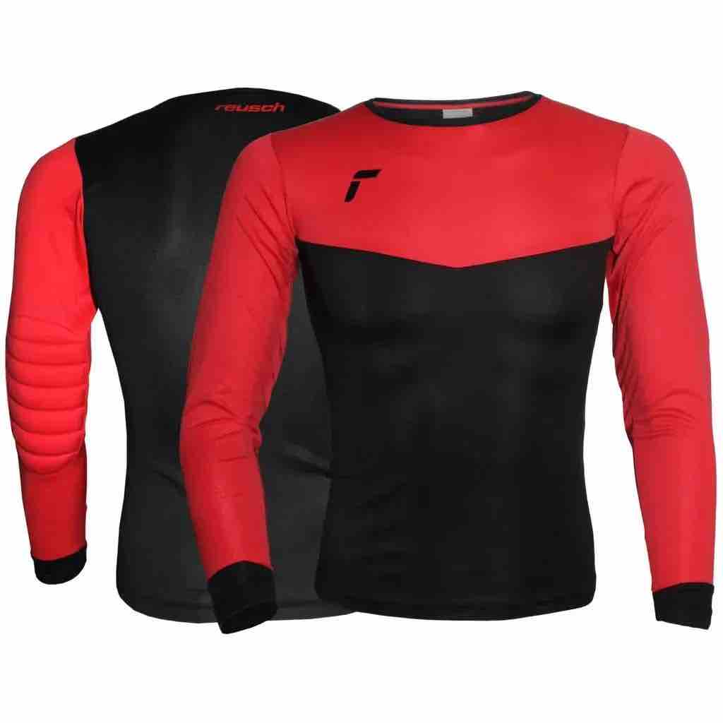 Reusch Youth Match II Padded Goalkeeper Jersey Red-Black (Front)