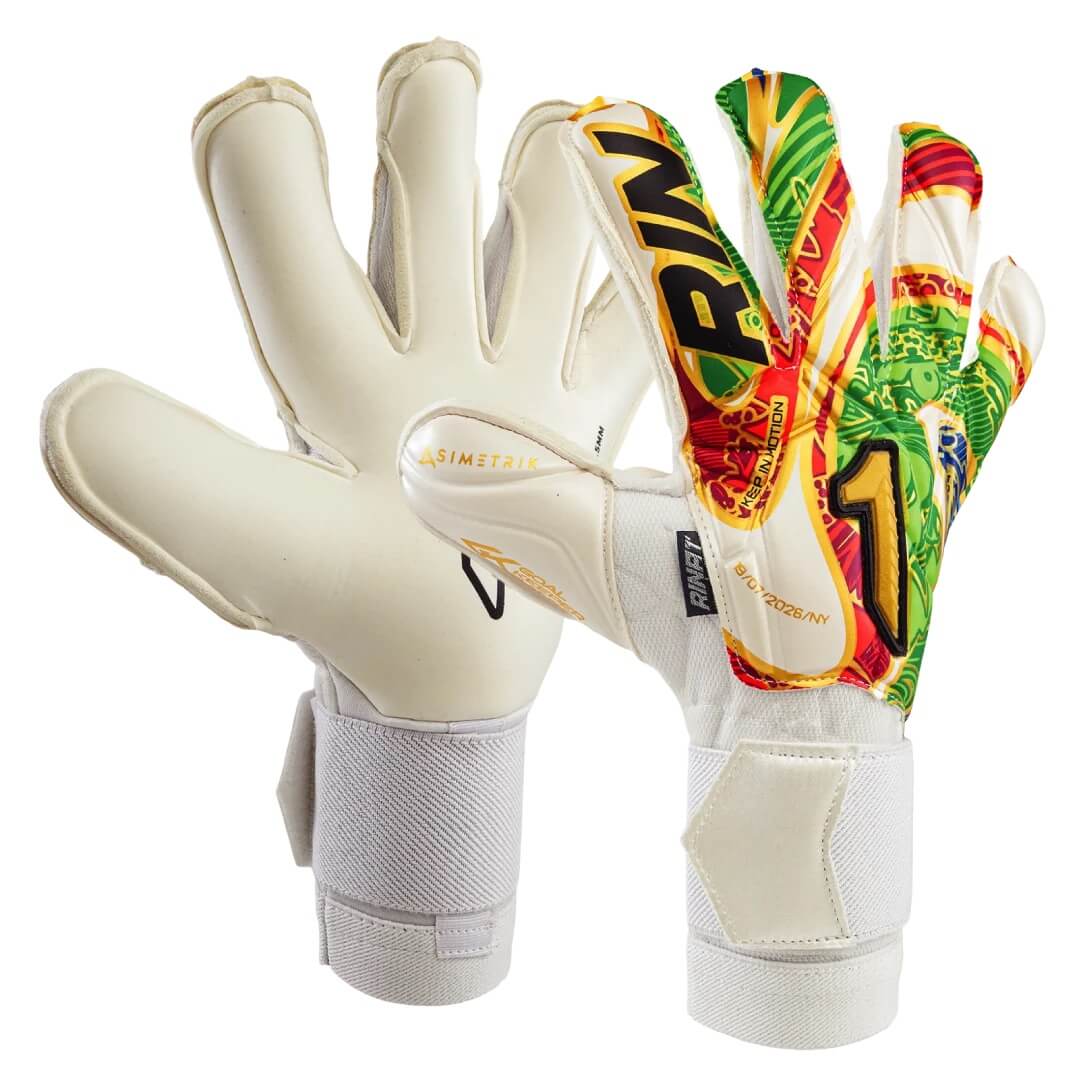 Rinat Asimetrik Prime Spines Goalkeeper Gloves White/Multicolor (Pair)