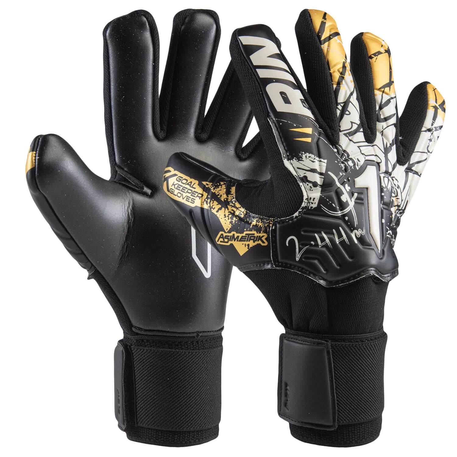 Rinat Asimetrik Training Spines Finger Protection Goalkeeper Gloves (Pair)