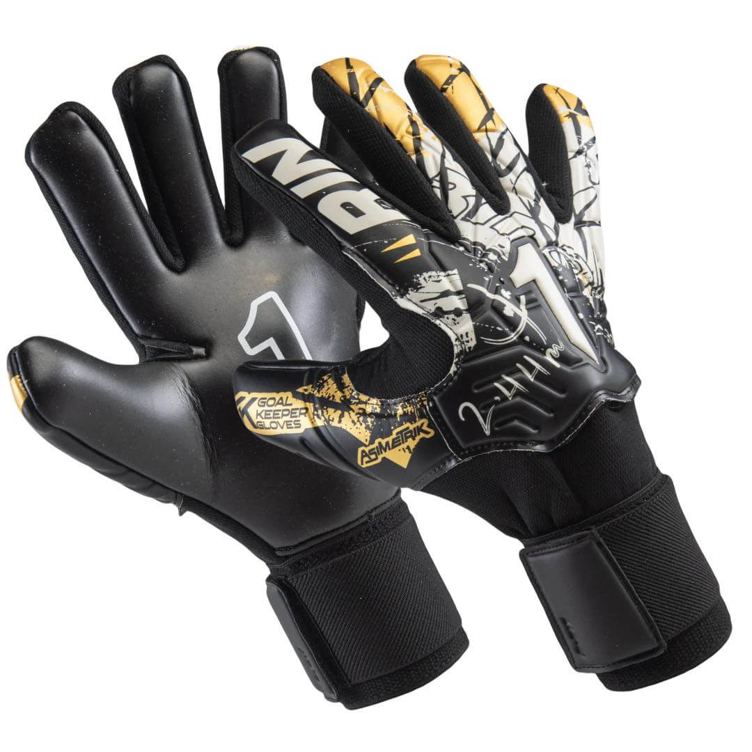 Rinat Youth Asimetrik Training Spines Finger Protection Goalkeeper Gloves (Pair - Lateral)