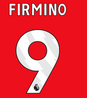 Liverpool 2023- Home Firmino #9 Jersey Name Set-White